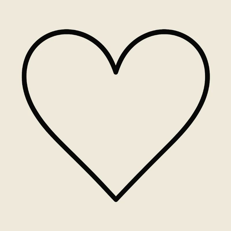 Basic Herz schwarz