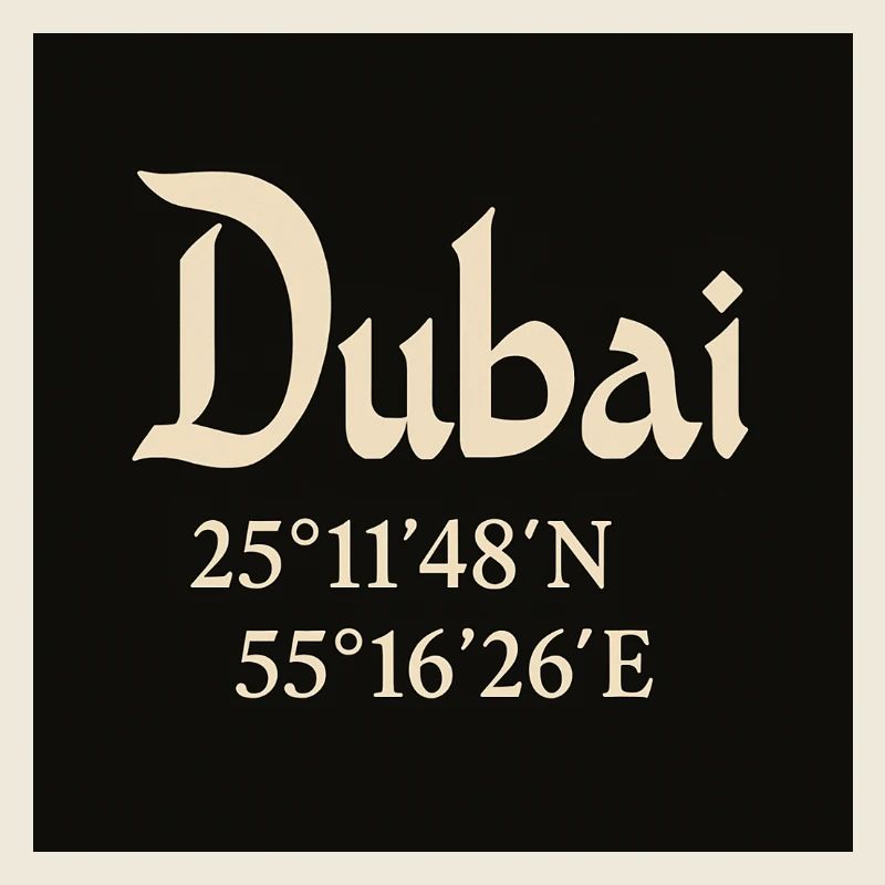 Dubai coordinates Burj Khalifa