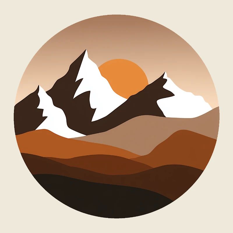 Nature walk and mountain landscape