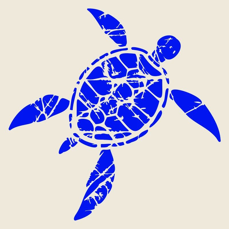 Turtle Pattern Cracks Scratches Vintage Retro