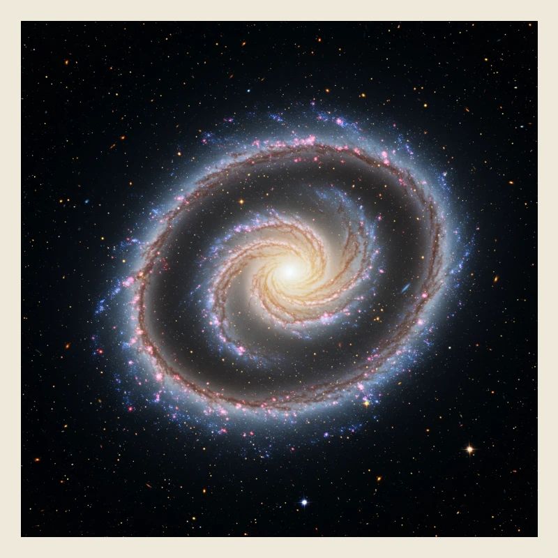 Galaxie Spirale Kunstdruck
