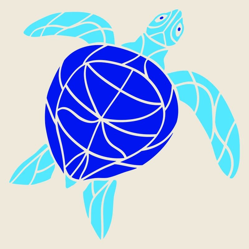 Water turtle lines strokes pattern nice cool