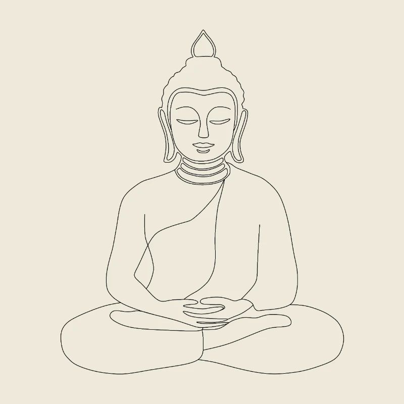 Contour de Bouddha