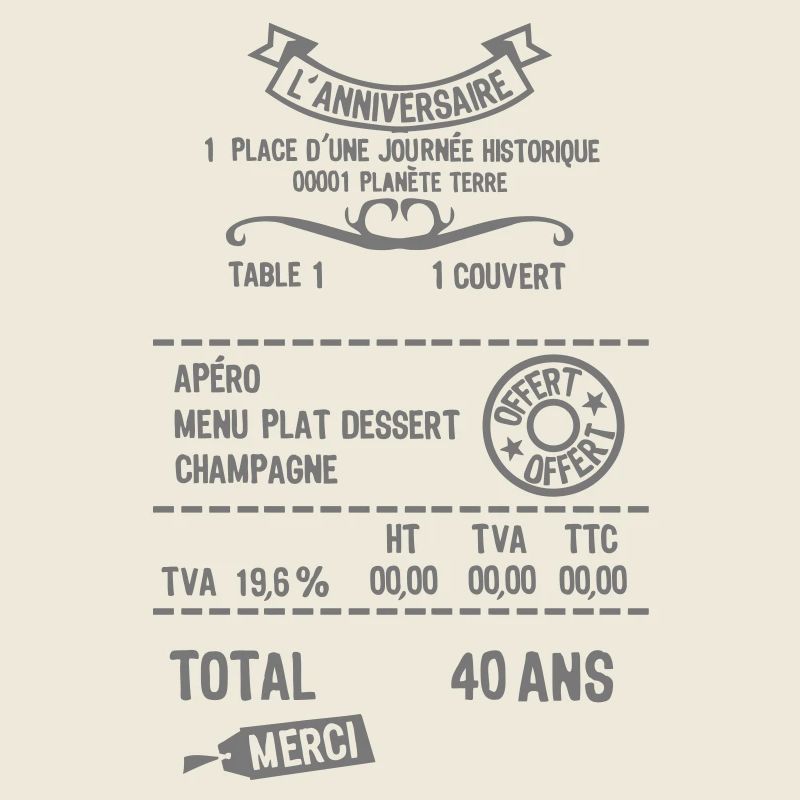 40 ans addition note resto restaur fact