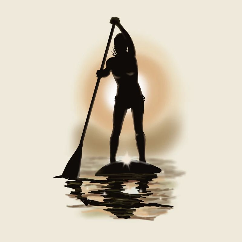 paddle boarding