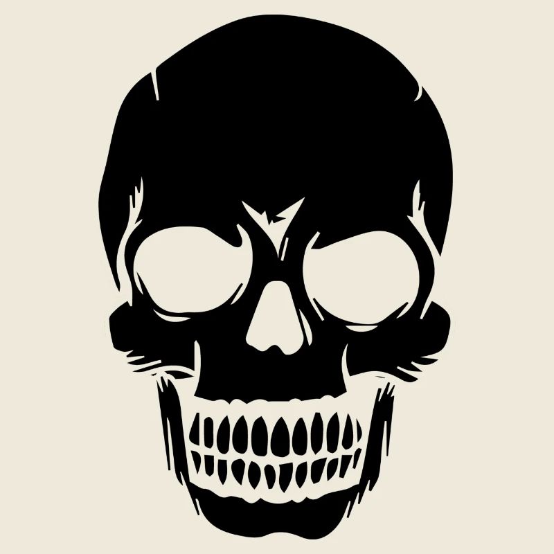 Skull weißer Schädel Design