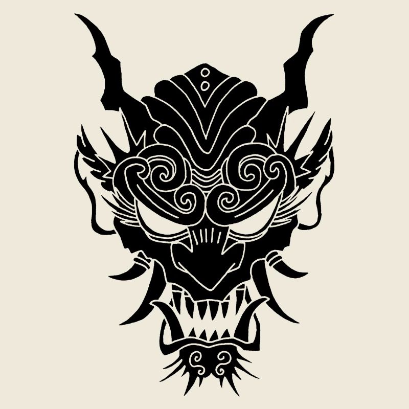 schwarzer Gothic-Dämon