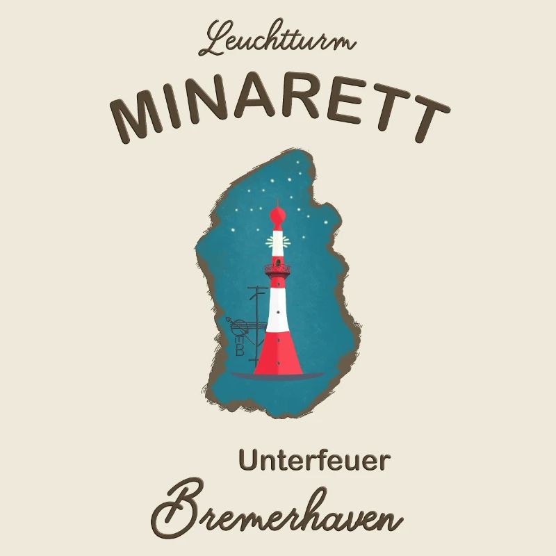 Bremerhaven, phare sous le feu, minaret,