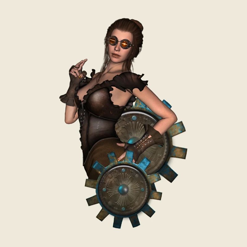 Die Dame des Steampunk