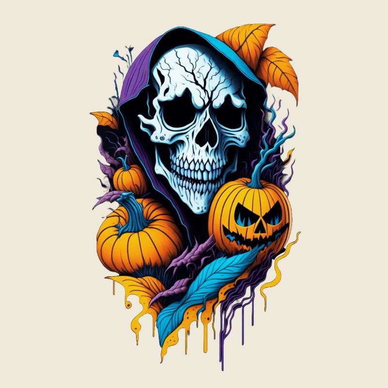 halloween tête de mort