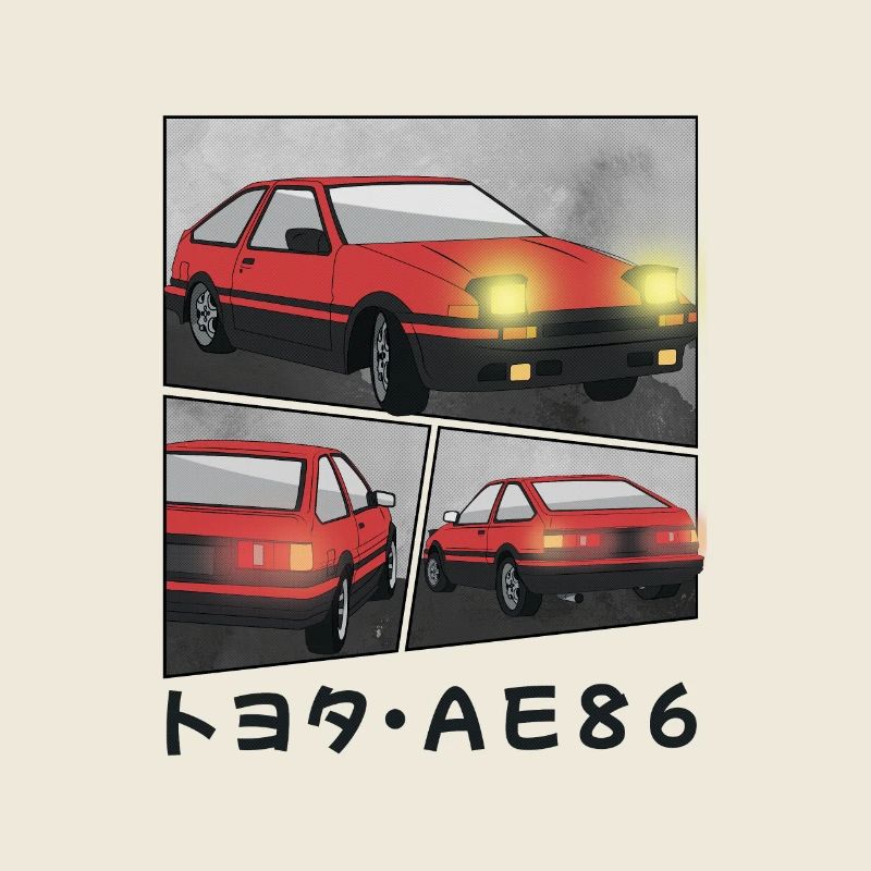 LAVA RED CAR COMIC / POP UP HEADLIGHTS HATCHBACK