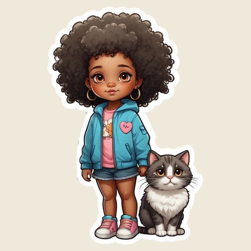 Kind Katze Freunde Geschenkidee