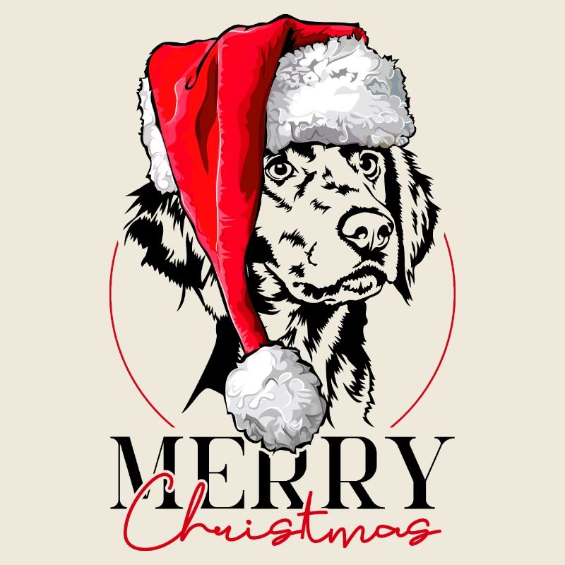 Santa Weimaraner Langhaar Merry Christmas Wilsigns