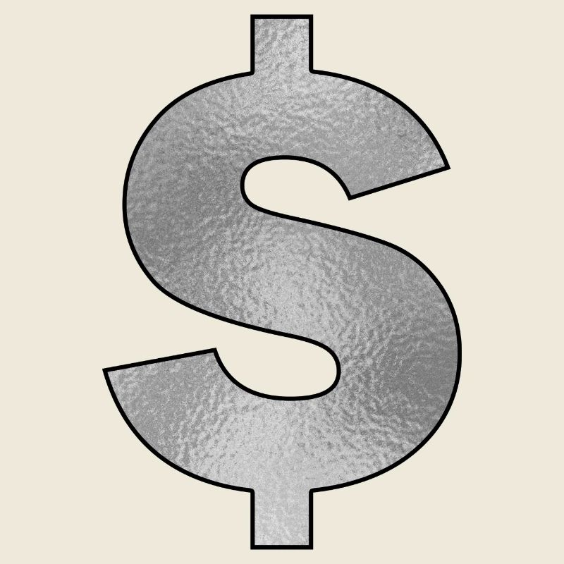 Dollarzeichen Silber