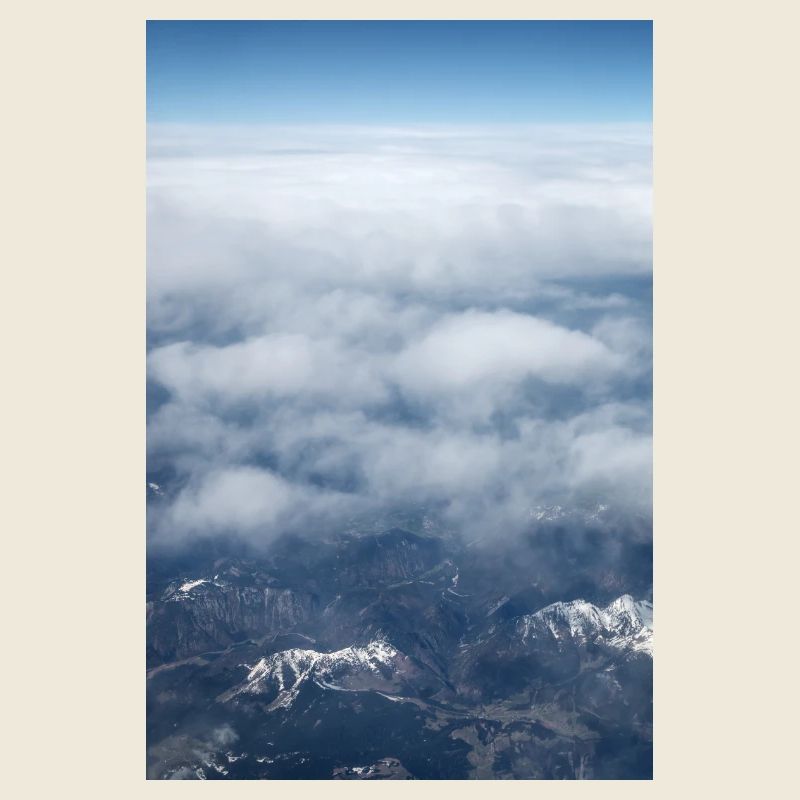 Cloud Formations and the alps near the Zugspitze