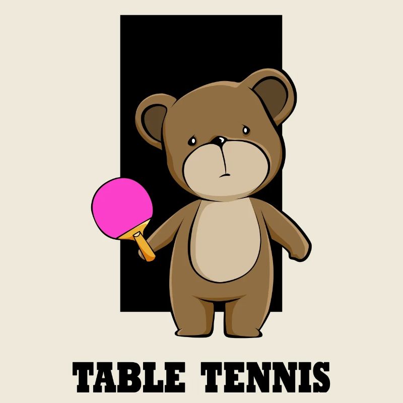 table tennis table tennis bear table tennis player