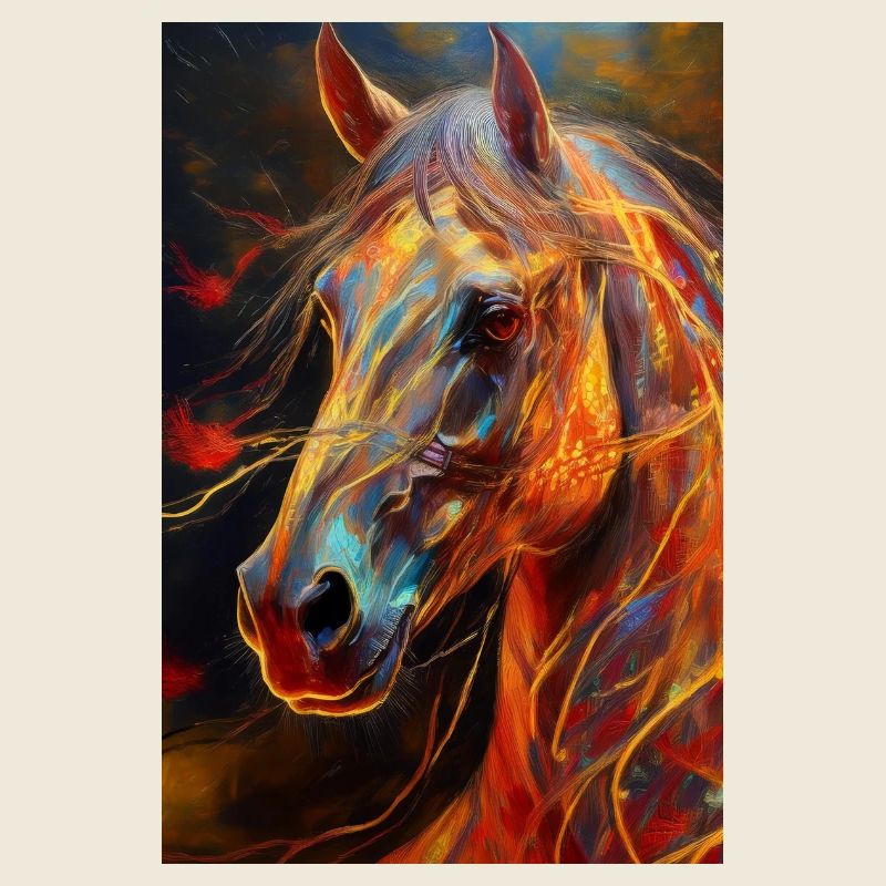 Ein Portrait von einem Pferd 3