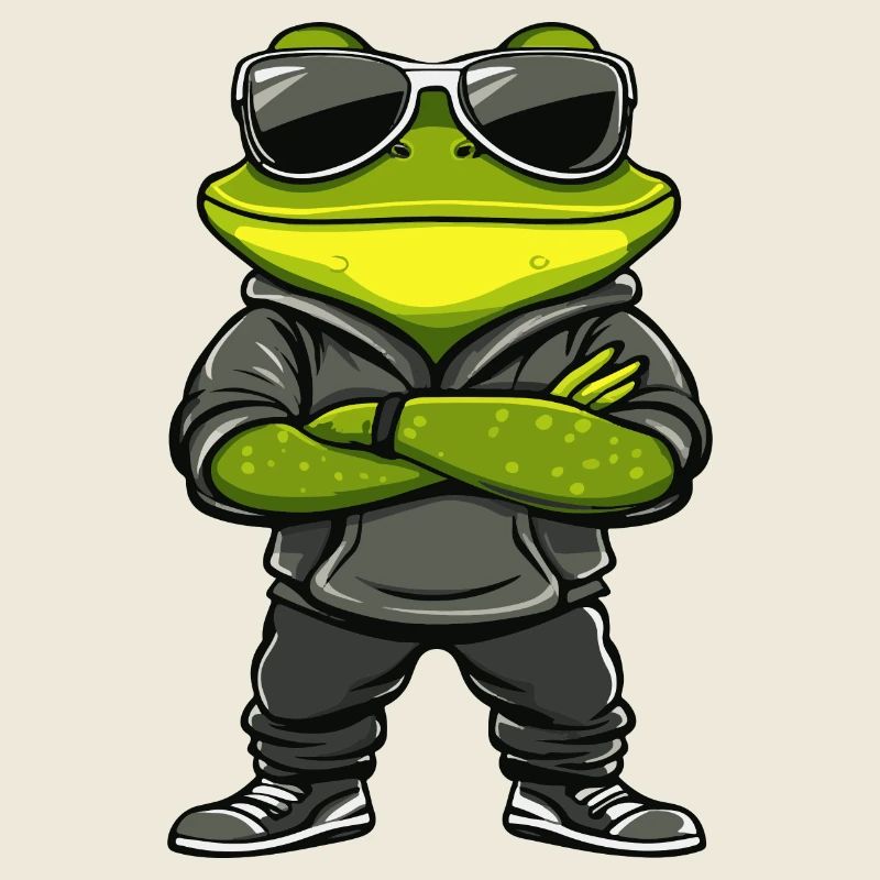 Frosch Comic Cool
