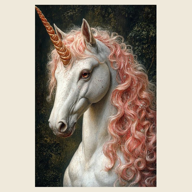 Unicorn in rosé marble light