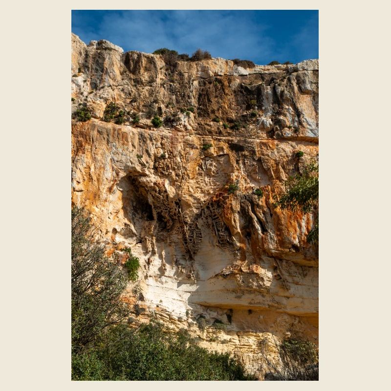 Formation rocheuse de Dingli près des falaises de Dingli, Malte