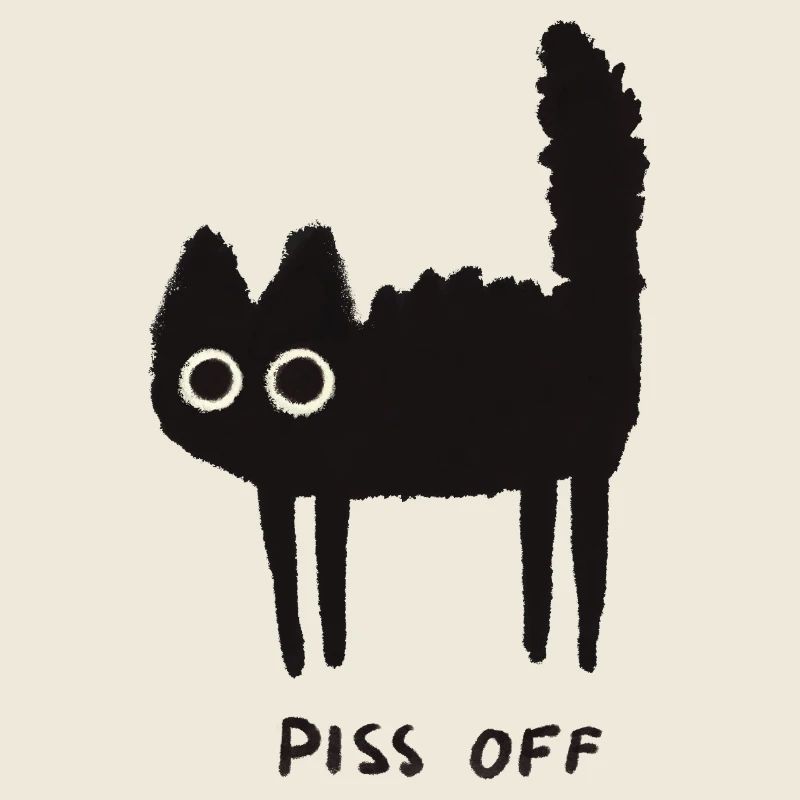 Grumpy Kitty Vibes - Laissez-moi tranquille