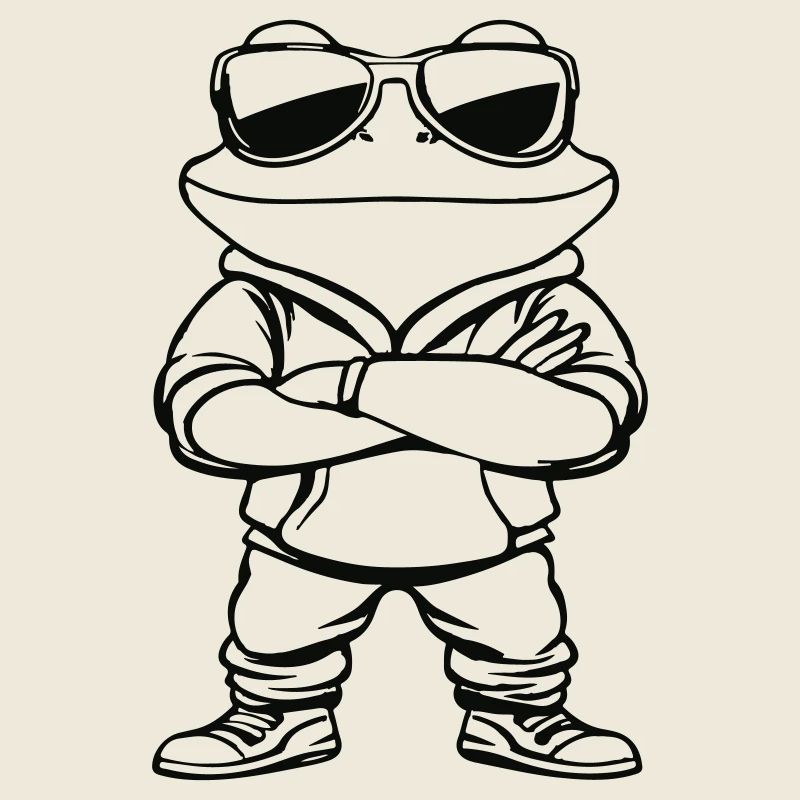 frosch comic sonnenbrille