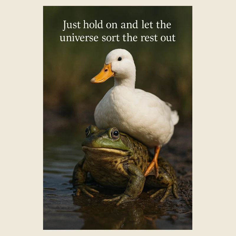 Halten Sie einfach durch