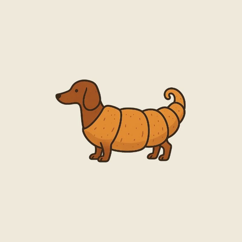 Dachshund Croissant Mashup
