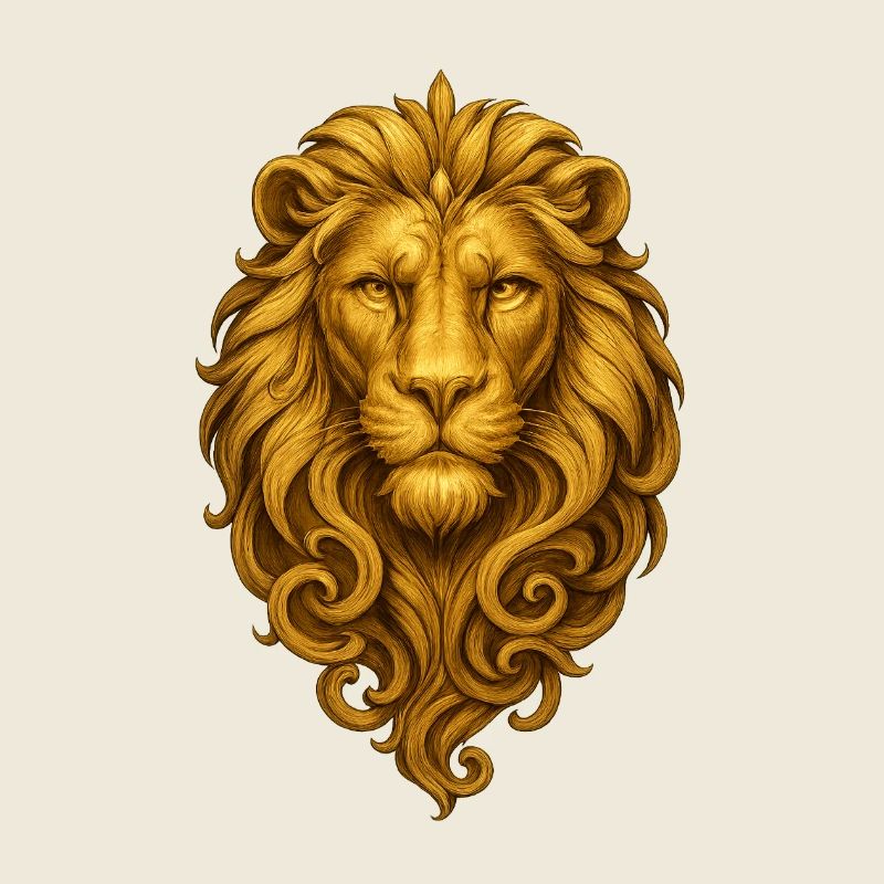 Lion design, various items