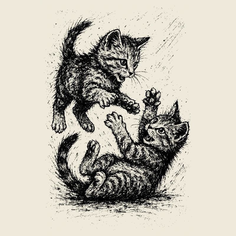 Rangée de chats