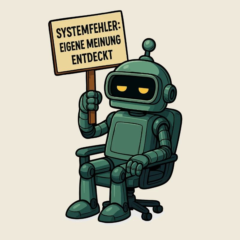 Systemfehler entdeckt – Denk selbst! Roboter