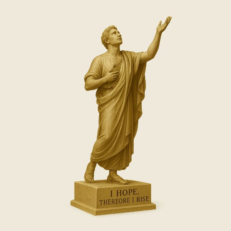 Himmlische Hoffnungskunst Statue