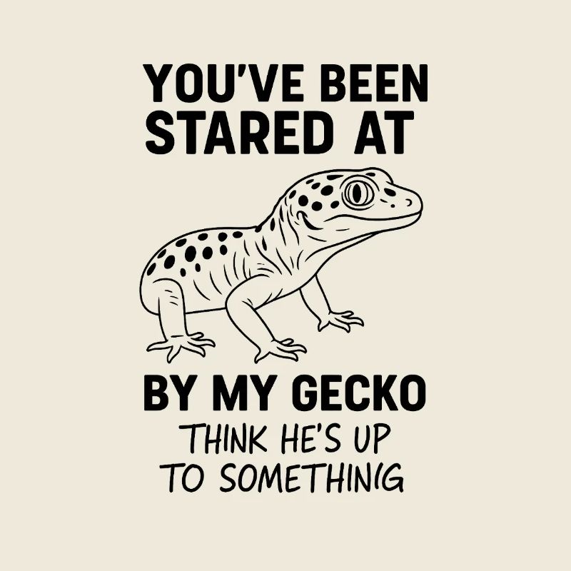 Angestarrt von meinem Gecko