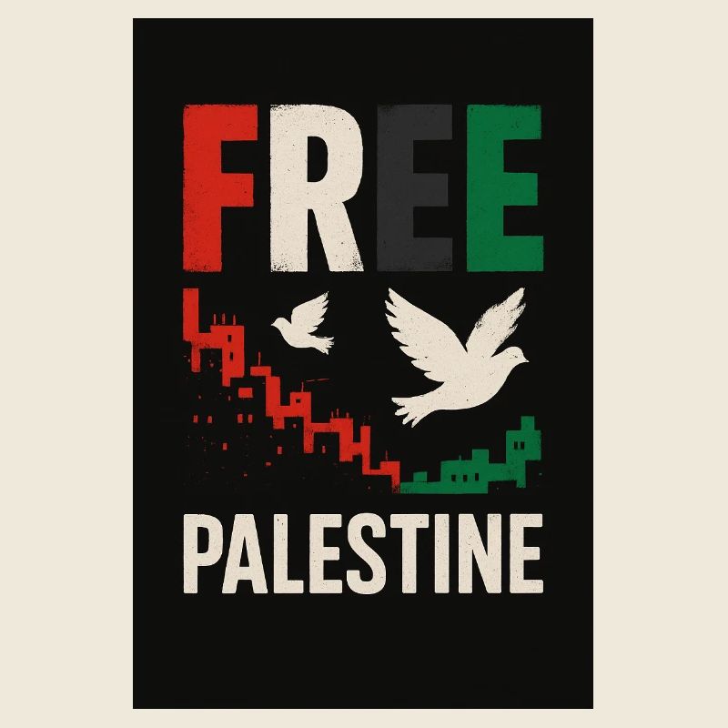 Paix pour la Palestine Conception éco-consciente