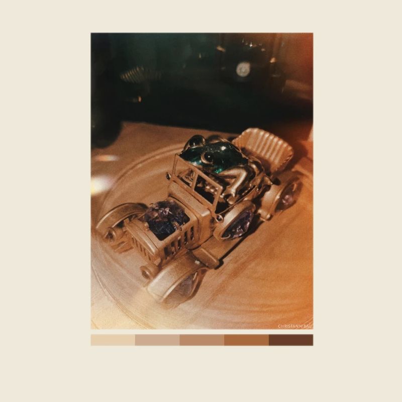 Frog in Retro Vehicle