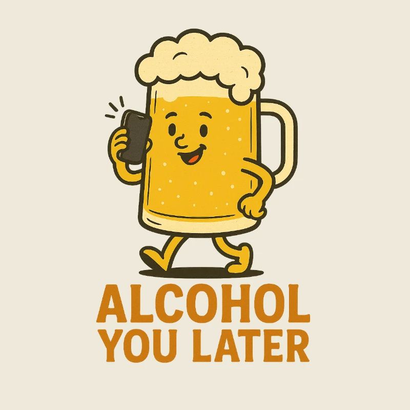 Alcohol You Later - Conception d’humour drôle