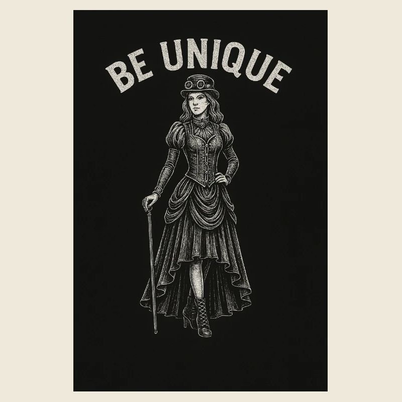 Steampunk Dame mit Leithuhn