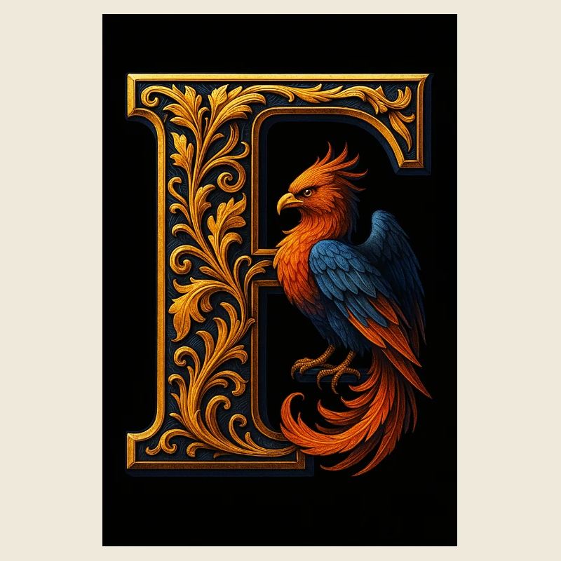 F – Magic Ornament with Phoenix