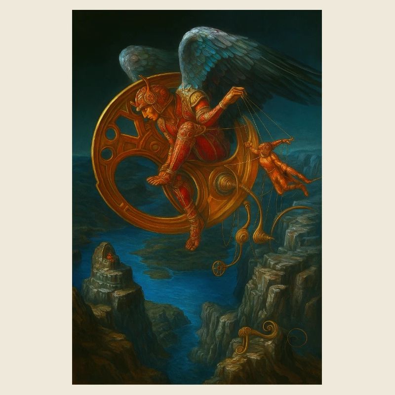 Fantasy Mechanisches fliegendes Kreaturendesign
