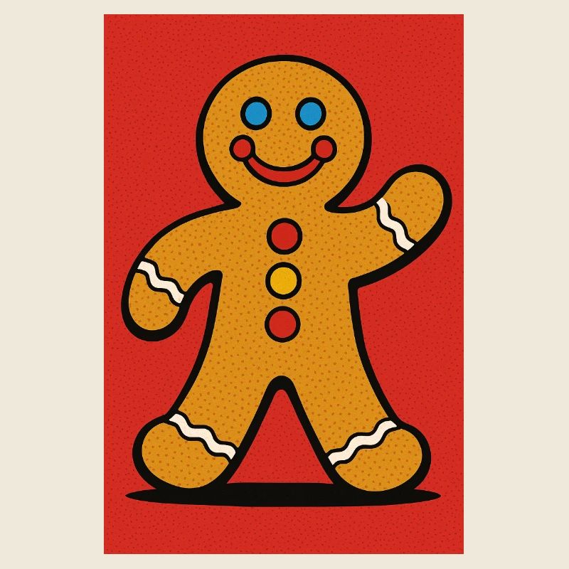 Glücklicher Lebkuchenmann