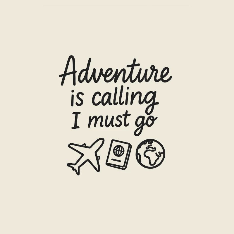 Conception de citation de voyage d’appel d’aventure