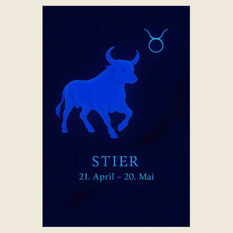 Sternzeichen Stier Design