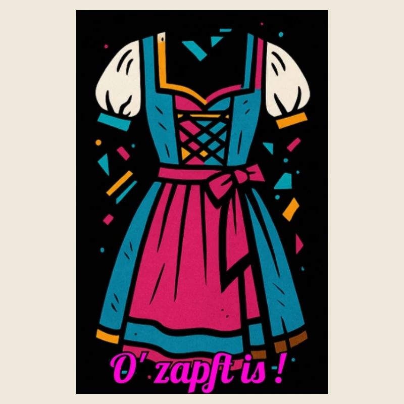 Traditionelles Dirndl mit moderner Farbpalette