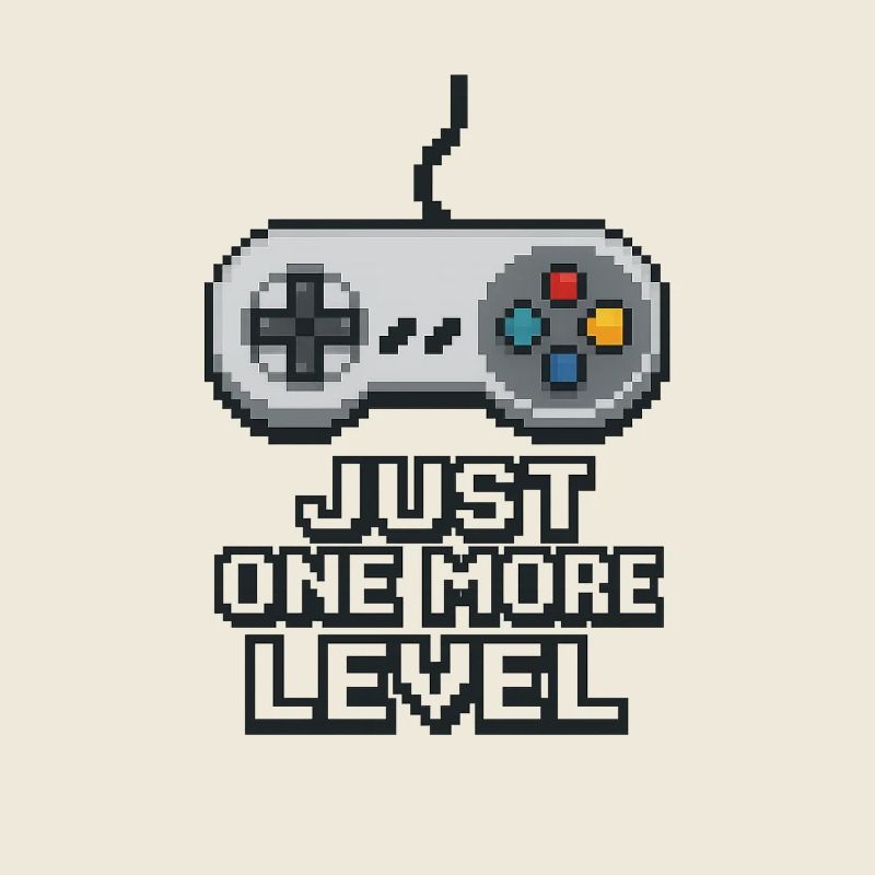 Conception de la manette de jeu Pixel Neon