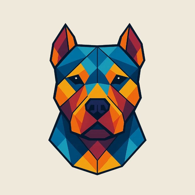 Chien | Tête de chien Impression / Impression / Design