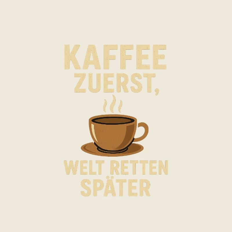 Kaffee zuerst Welt retten später