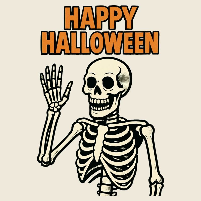 Joyeux Halloween - Squelette