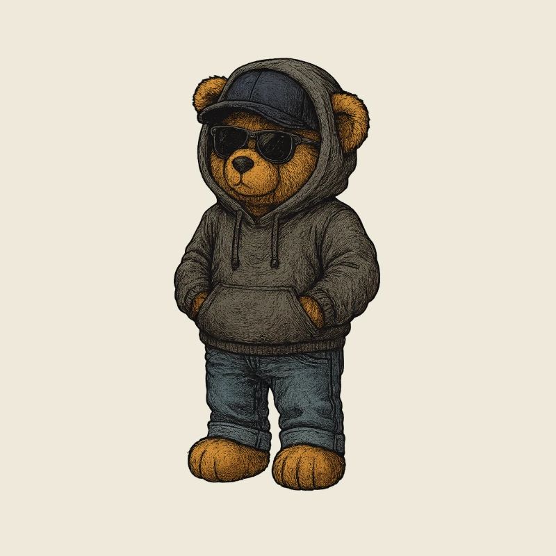 Urban Kapuzenpullover Bär