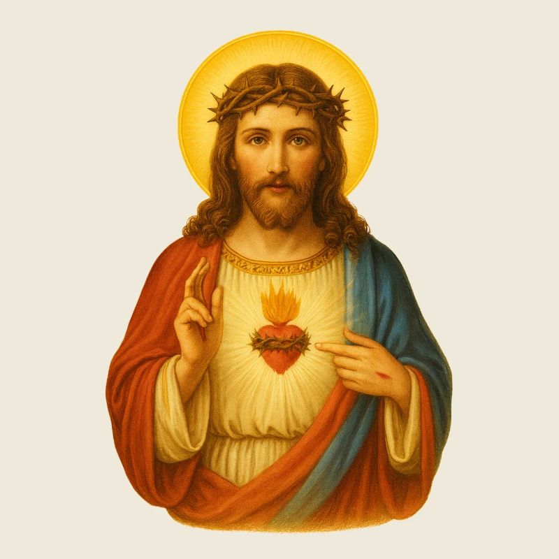 Impression de l'icône du cœur de Jésus