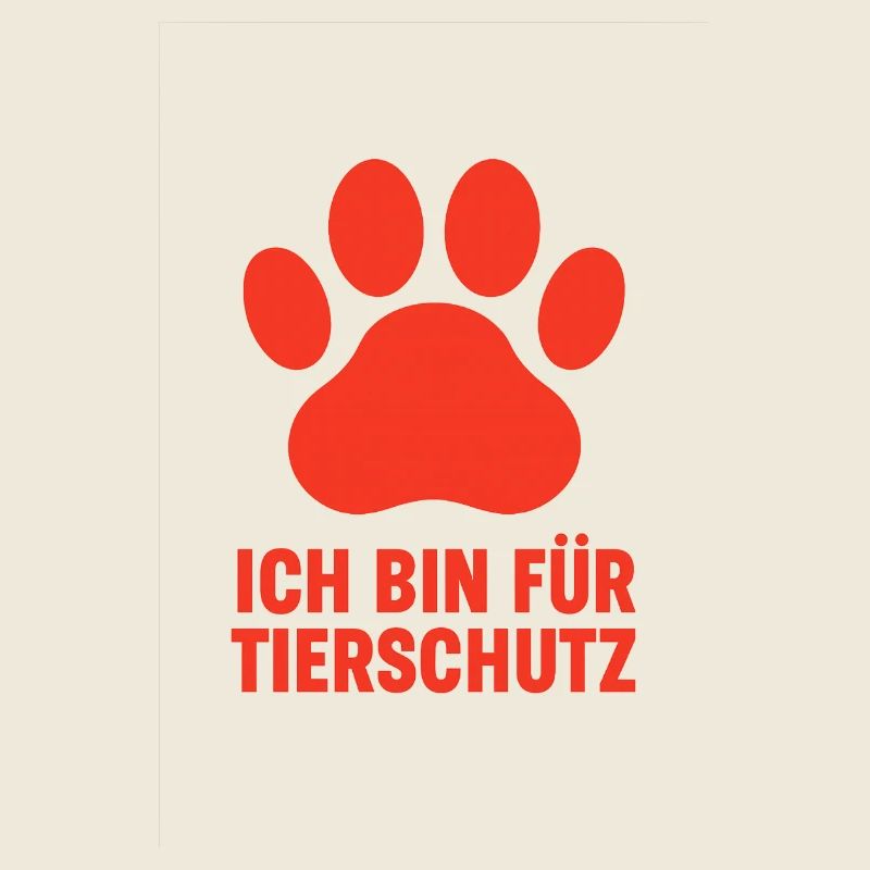 Paw Print Animal Welfare Message